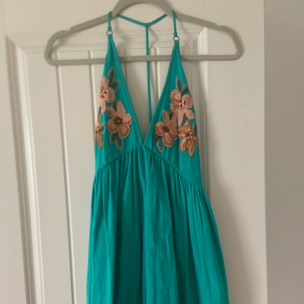 Free People green floral dress